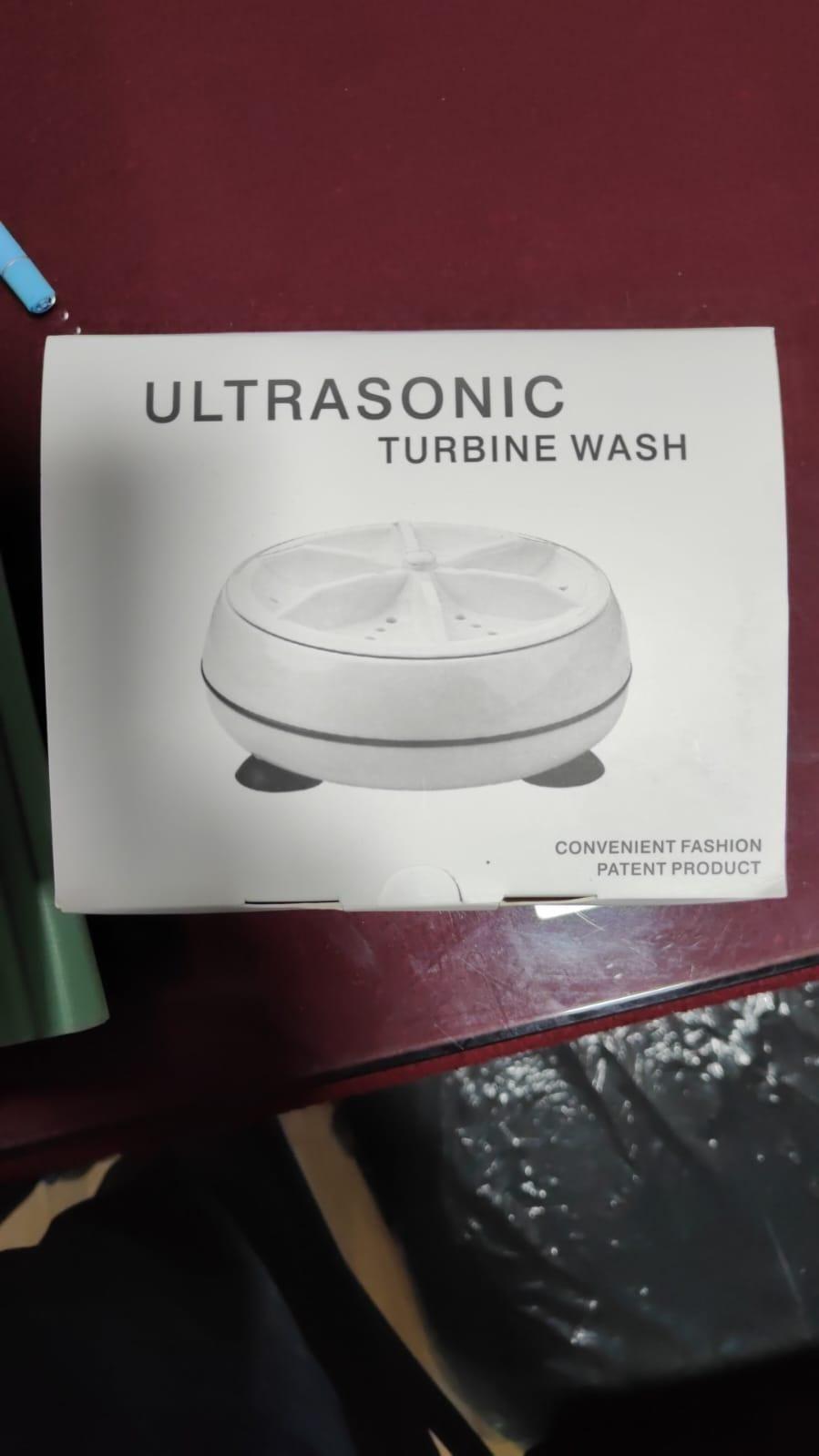 Mini Washing Machine Portable Rotating Ultrasonic Turbine Washer