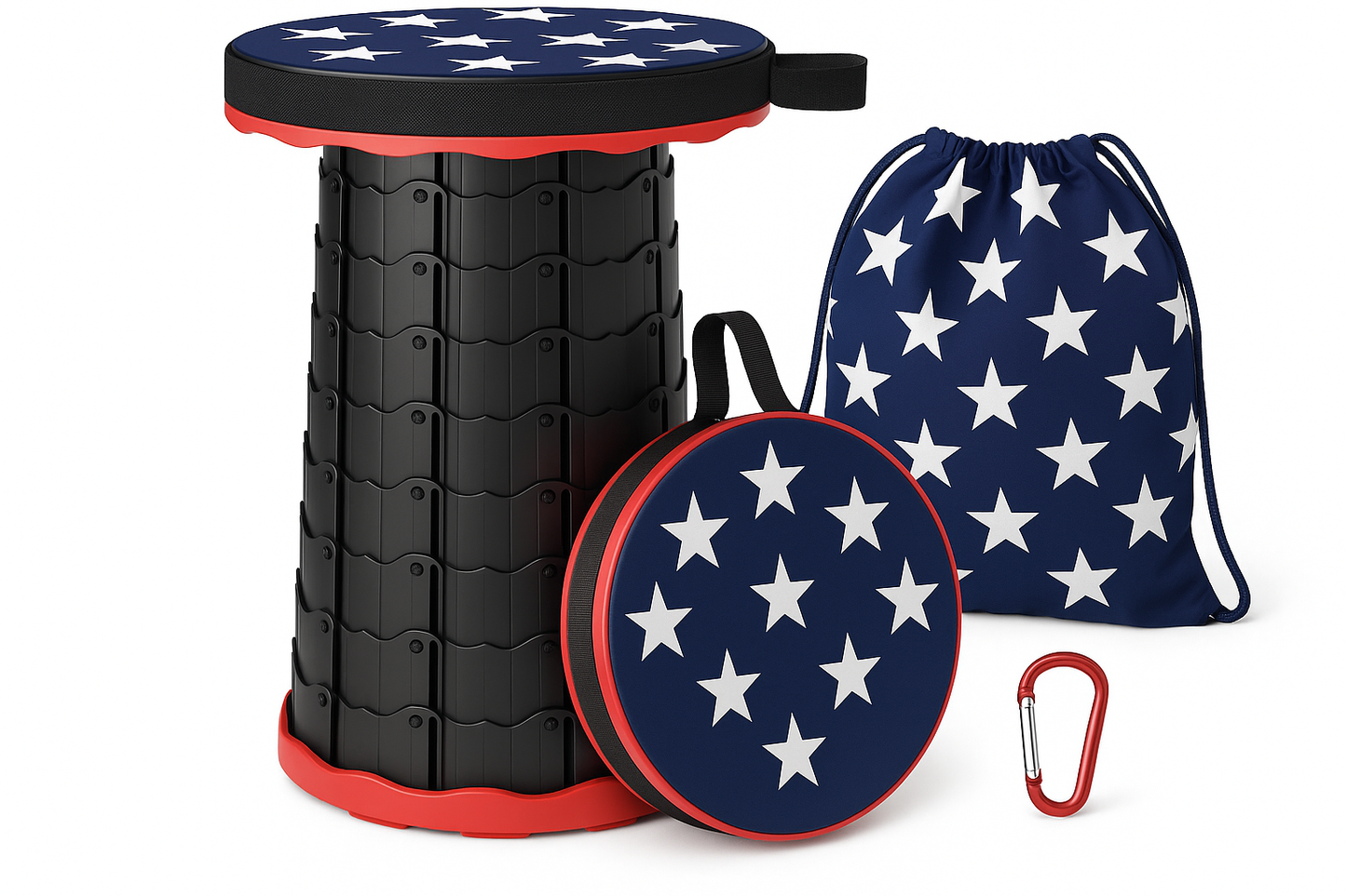 High-clarity camping stool