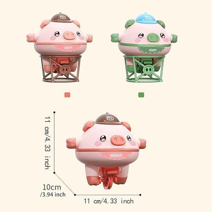 Whimsy Wheels Tumbler Pig Toy for Creative Play