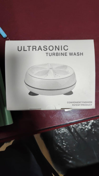 Mini Washing Machine Portable Rotating Ultrasonic Turbine Washer