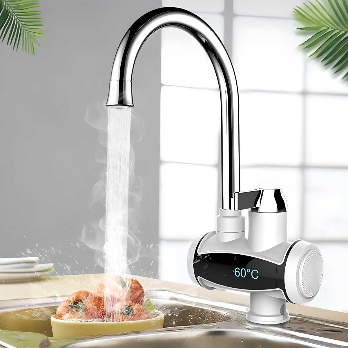 Instant Electric Water Heater for Tap (3000W) ,LED Electric Head Water Heaters For Home Kitchen