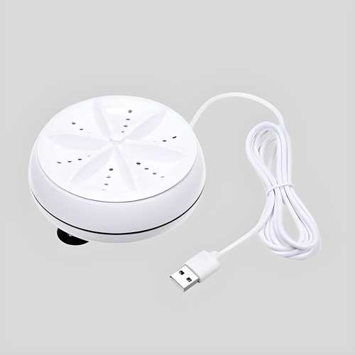 Mini Washing Machine Portable Rotating Ultrasonic Turbine Washer