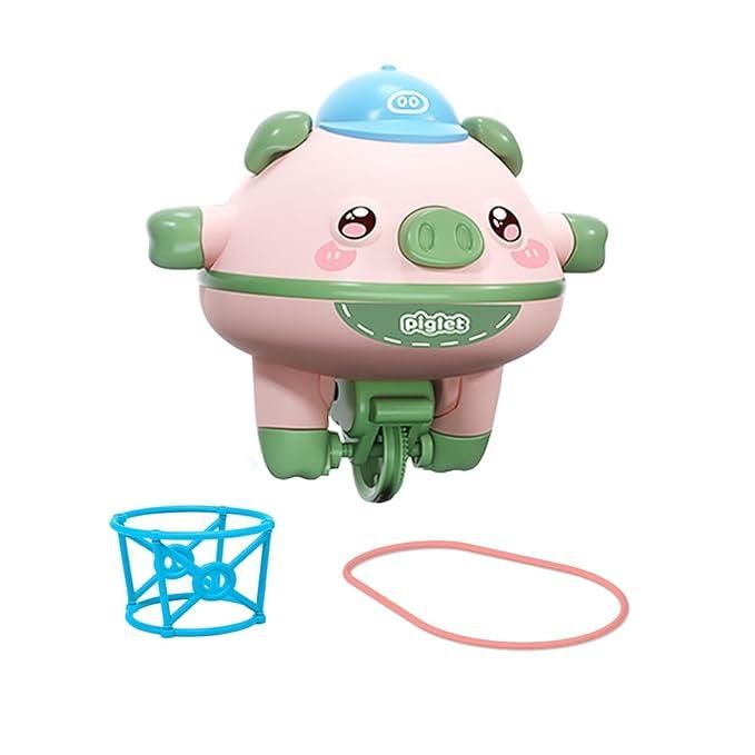 Whimsy Wheels Tumbler Pig Toy for Creative Play